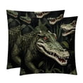 thumbnail image 1 of Crocodile Covers Inserts with Unique Patterns - Set of 2 Chair Pillow Covers, Available in 16x16, 18x18, 20x20 Inches for Any Occasion, 1 of 6