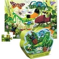 thumbnail image 1 of Crocodile Creek 36-Piece Jigsaw Floor Puzzle - Fun Floor Puzzles for Kids Ages 3-5 - Heavy-Duty Shaped Box for Storage - Backyard Bugs - 27" W x 20" H Finished, 1 of 7