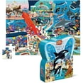 thumbnail image 1 of Crocodile Creek 48-Piece Jigsaw Floor Puzzle - Fun Floor Puzzles for Kids Ages 4-8 - Heavy-Duty Shaped Box for Storage - Day at the Aquarium - 18 x 24 inches Finished, 1 of 7