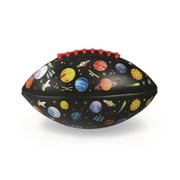 Crocodile Creek Football for Kids Ages 3 and Up - Inflatable Ball for Flag Football Games and Outdoor Sports - Made from Rubber - Space Explorer - 9-inch Length