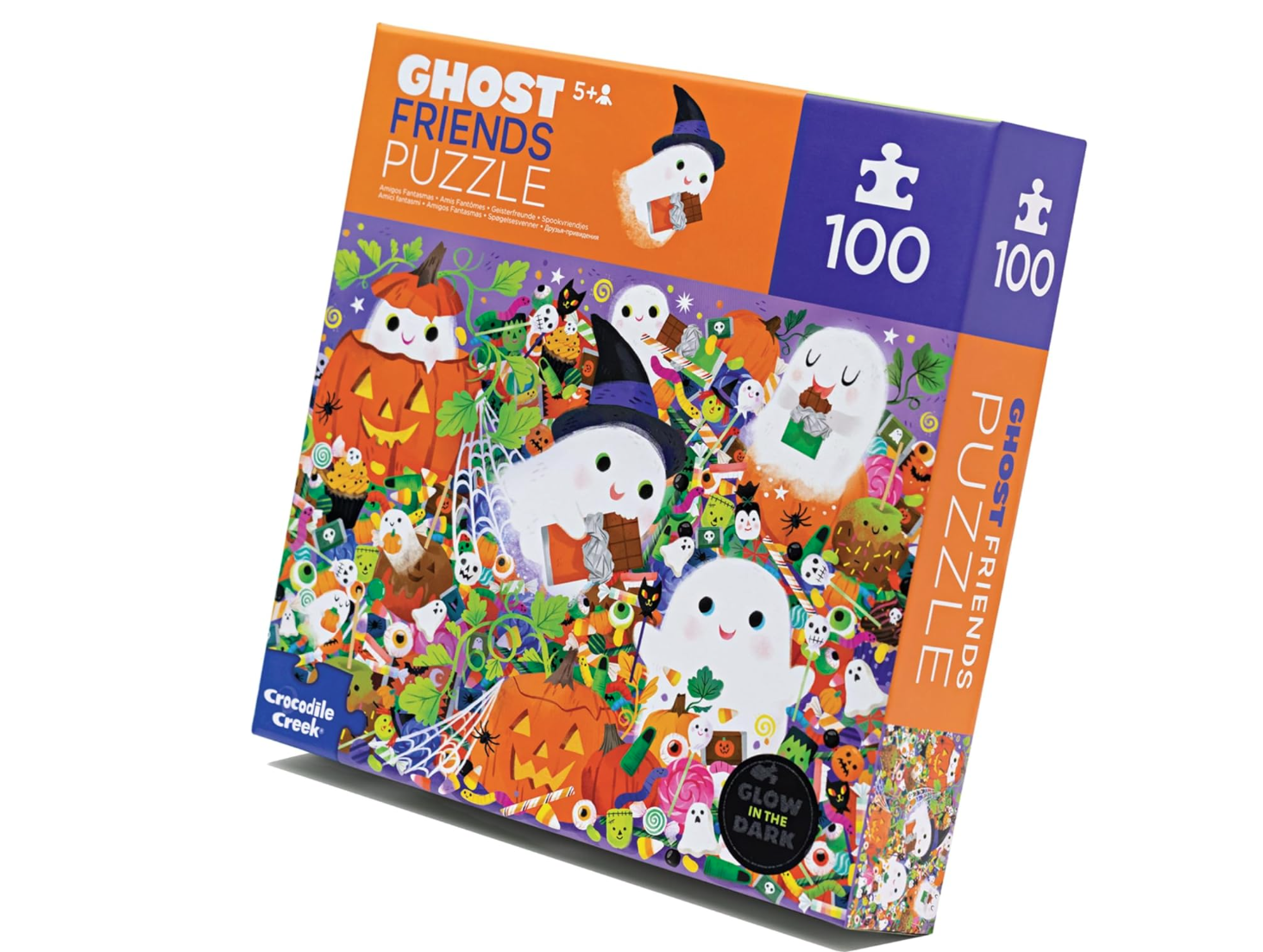 Crocodile Creek Mini-Puzzle Macchina da Corsa, 12 pezzi - Aiuta