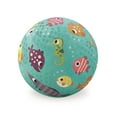 thumbnail image 1 of Crocodile Creek Playground Ball - Durable Rubber Ball for Kids Ages 3 and Up - Bouncy Inflatable Ball for Kickball, Indoor Games, and Outdoor Sports - PVC-Free - Fish - 7-inch Diameter, 1 of 3