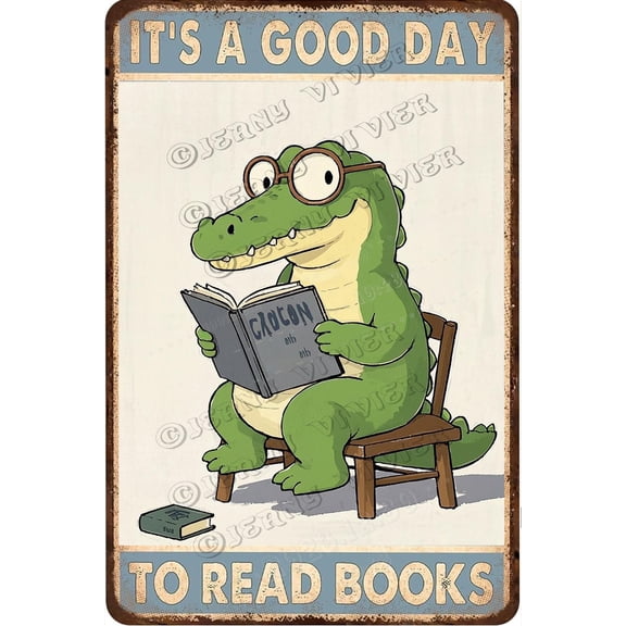 Crocodile Decor What Matters Most Is How You See Yourself Retro Metal Tin Vintage Sign for Coffee Wall Decor Inspirational Home Decor Iron Plaque 8x5.5 Inch