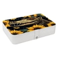 thumbnail image 1 of Crocodile Elegant PU Leather Portable Organizer Box with Removable Compartment - Earring Holder, Decorative Box, Jewelry Box, 1 of 6