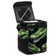 thumbnail image 1 of Crocodile Foldable Car Trash Bin with Lid, Leak-proof Hanging Storage Bag - Mini Trash Can for Car, 1 of 6