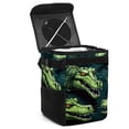thumbnail image 1 of Crocodile Foldable Car Trash Can with Lid, Leak-proof Hanging Storage Bag - Trash Can for Car, Car Garbage Can, 1 of 6