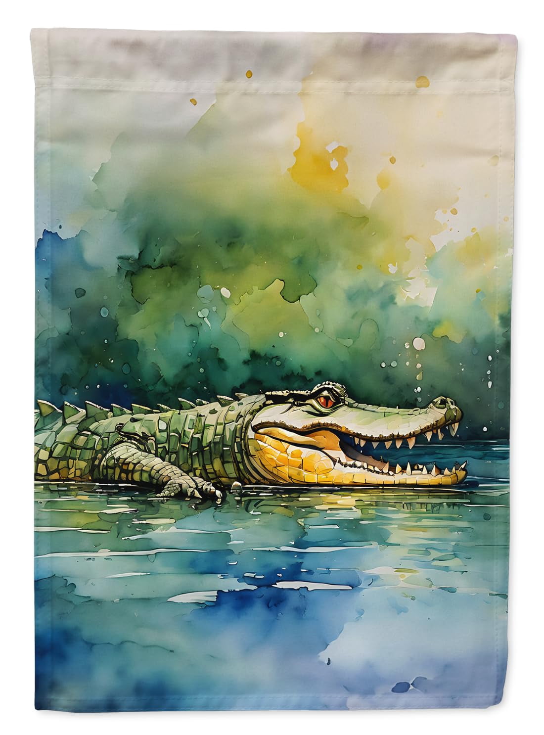 Crocodile Garden Flag 11.25 in x 15.5 in