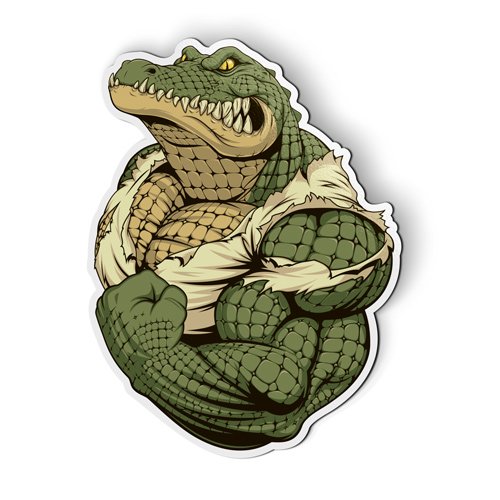 Crocodile Gator Strong Fit - 5" Magnet for Car Locker Refrigerator