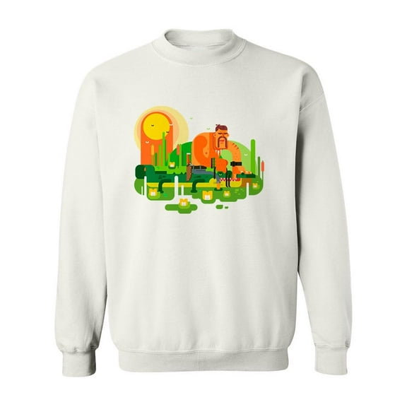 Crocodile Hunter. Sweatshirt Men -Image by Shutterstock, Male Large