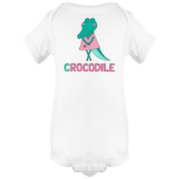 Crocodile In A Dress Bodysuit Infant -Image by Shutterstock, 24 Months