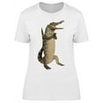 thumbnail image 1 of Crocodile In Funny Pose T-Shirt Women -Image by Shutterstock, Female Large, 1 of 2