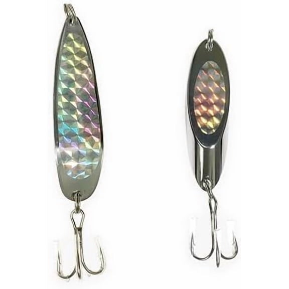 Crocodile & K Spoons Fishing Lures 2oz, 12 Pcs for Saltwater & Freshwater Casting, Ideal for Tuna & Game Fish$$Sport & Recreation Other