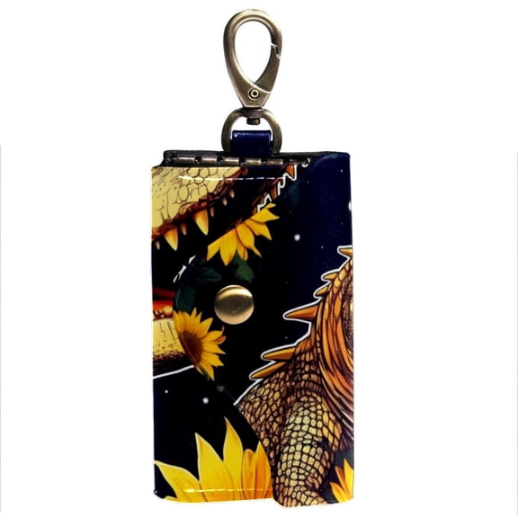 Crocodile Key Organizer Key Wallet Car Key Case Password Wallet Key Holder Double Sided Pocket Keychain Keyring Holder