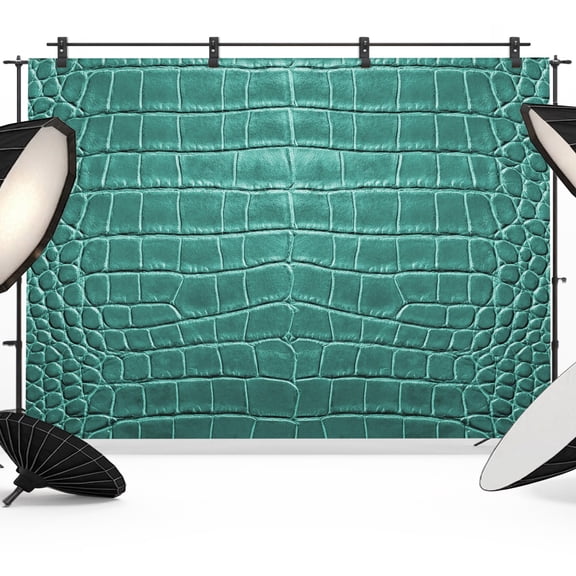Crocodile Leather Texture Photography Backdrop 10x8FT, Luxury Turquoise Photo Backdrops, Background for Photography Studio Photo Studio Background, Back Drop for Photoshoot