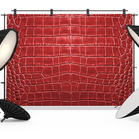 Crocodile Leather Texture Photography Backdrop 8x6FT, Luxury Red Photo Backdrops, Background for Photography Studio Photo Studio Background, Back Drop for Photoshoot