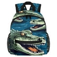 thumbnail image 1 of Crocodile Lightweight Large Capacity Adjustable Shoulder Strap Printed Design Backpack for Boys and Girls -Work Bag, Kids Backpack, Diaper Bag Backpack, 1 of 6