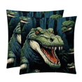 Crocodile Luxurious Velvet Throw Pillow Inserts with Unique Patterns