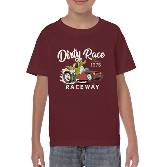 Crocodile On Speed Car T-Shirt Juniors -Image by Shutterstock,  Medium
