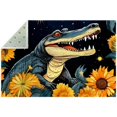 Crocodile Outdoor Polyester Floor Mat Durable and Stylish Rug for