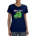 thumbnail image 1 of Crocodile Party Glasses Shaped T-Shirt Women -Image by Shutterstock, Female 3X-Large, 1 of 4