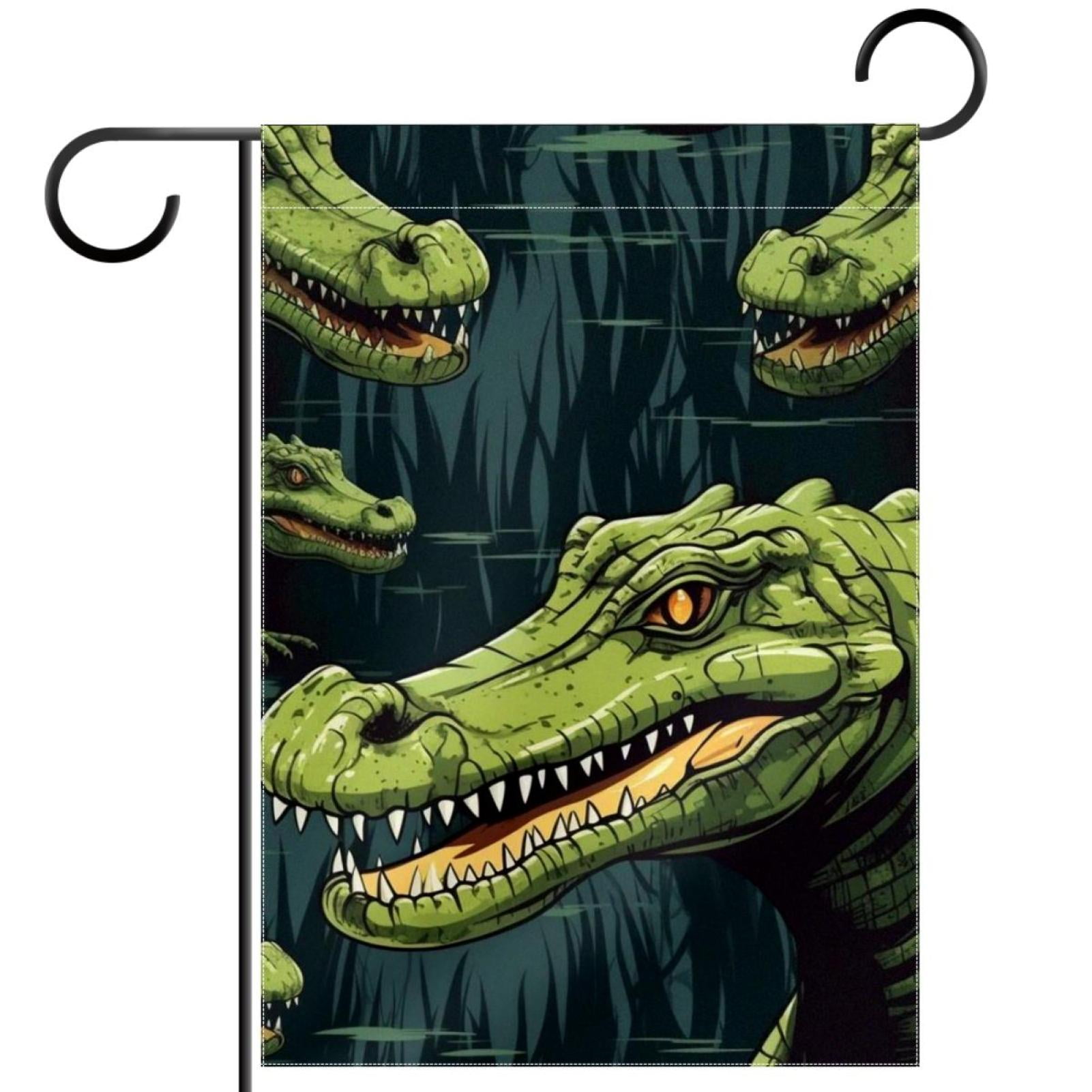 Crocodile Pattern Garden Banners: Outdoor Flags for All Seasons ...