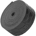 thumbnail image 1 of Crocodile Pattern Leather Strap Strip 1 Inch Wide 79 Inch Long Bump Texture Leather Belt Wrap Single Sided Flat Cord for DIY Crafts Projects Clothing Making Bag Handles（Black） 1roll, 1 of 9