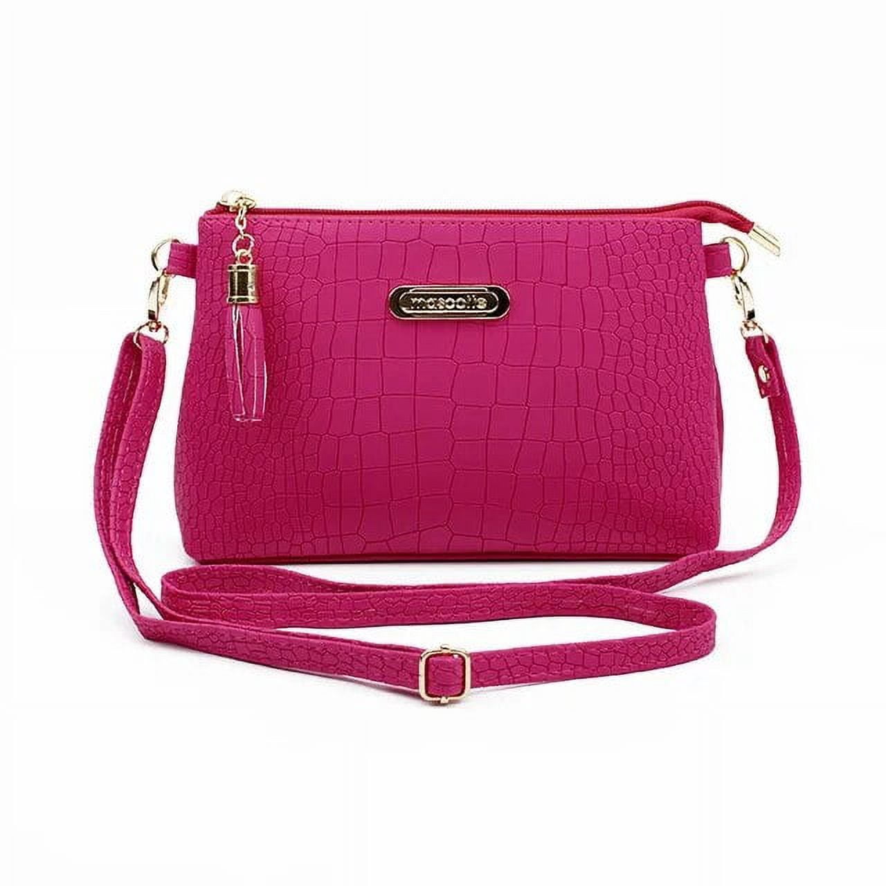 PORRASSO Women's Hobo Shoulder Bag - Large PU Leather Crossbody Purse, Purple - View #5
