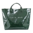 thumbnail image 1 of Crocodile Pattern Waterproof Tote Bag - Tear-Proof Large-Capacity Crossbody Messenger Bag for Commute/Travel (45x31x33cm), 1 of 6