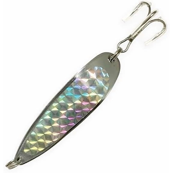 Crocodile Spoon Fishing Lures 1/4oz, 15 Pcs Silver Finish, for Saltwater & Freshwater Casting, Includes Treble Hooks, Ideal for Bass, Walleye, Trout & Inshore Species$$Sport & Recreation Other