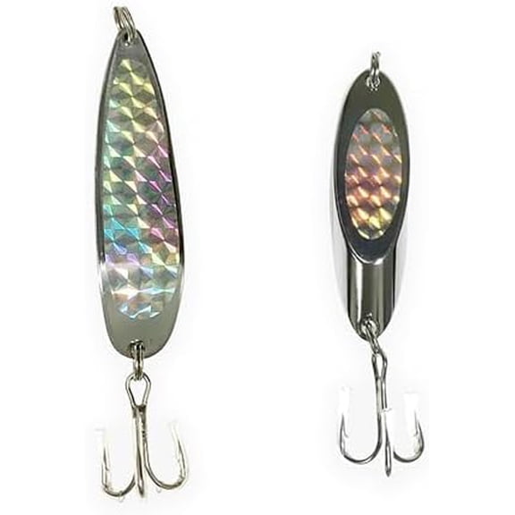 Crocodile Spoon Fishing Lures 1oz, 12 Pcs Chrome-Plated Crocodile & Kast Style, for Freshwater & Saltwater Casting, Ideal for Tuna,bass, Yellowtail, Barracuda, Bonito, Halibut