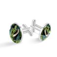 thumbnail image 1 of Crocodile Stainless Steel Cufflinks for Formal Attire - Ideal for Shirts, Cuff Links, and Suit Accessories, 1 of 1