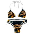 thumbnail image 1 of Crocodile Starry Sky Sunflower Detachable Sponge Adjustable Strap Bikini Set Two-Pack Swim Suits for WomenToolStrip with applicable scenes, 1 of 6