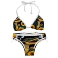 thumbnail image 1 of Crocodile Starry Sky Sunflower Detachable Sponge Adjustable Strap Bikini Set Two-Pack Swimsuit Swim Suits Swim Wear, 1 of 6