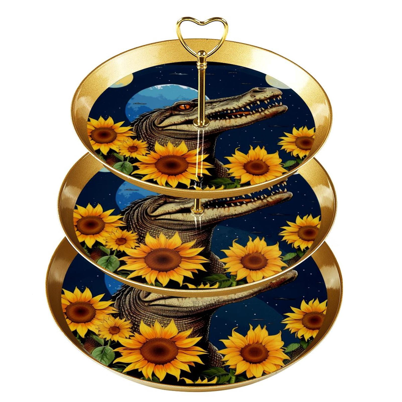 Crocodile Starry Sky Sunflower Elegant Wedding Dessert Table Decor Set crocodile-starry-sky-sunflower-elegant-wedding-dessert-table-decor-set