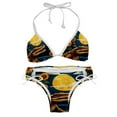 thumbnail image 1 of Crocodile Starry Sky Sunflower Swim Suit Women Bikini Set Detachable Sponge Adjustable Strap Two-Pack Swim Wear, 1 of 6