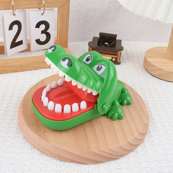 Crocodile Teeth Toys Game Alligator Tooth Game Push Teeth Down,Alligator Teeth Game (Crocodile),Green