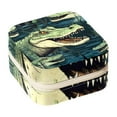 thumbnail image 1 of Crocodile Travel Portable Decorative Box - Square Jewelry Storage and Organizer Box for Rings, Earrings, Necklaces, and Bracelets - Suitable for Girls and Women - Necklace Organizer Box, 1 of 6