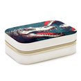 thumbnail image 1 of Crocodile Velvet Portable Jewelry Box with Removable Compartment - Ultimate Gift for Bracelet and Earring Organization, 1 of 7