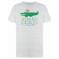 thumbnail image 1 of Crocodile With Bird On Water Tee Men's -Image by Shutterstock, 1 of 1