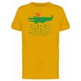 thumbnail image 1 of Crocodile With Bird On Water Tee Men's -Image by Shutterstock, 1 of 1