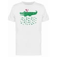 thumbnail image 1 of Crocodile With Bird On Water Tee Men's -Image by Shutterstock, 1 of 1