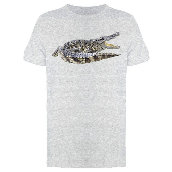 Crocodile With Coiled Tail T-Shirt Men -Image by Shutterstock, Male 3X-Large