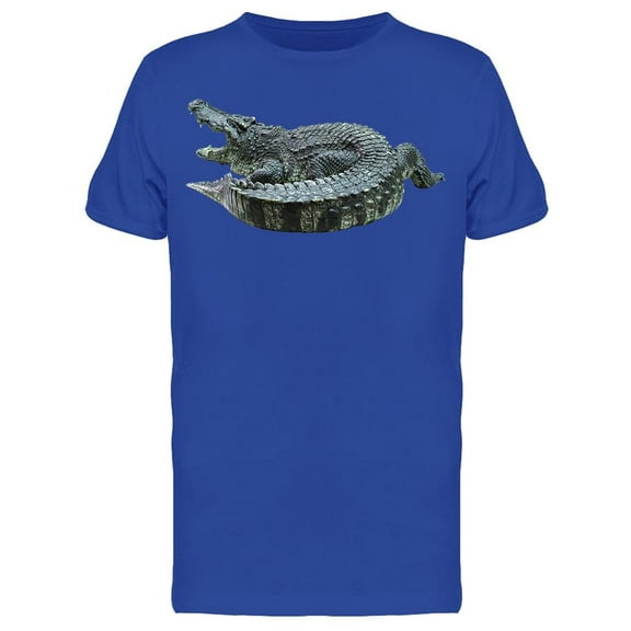 Crocodile With Open Snout T-Shirt Men -Image by Shutterstock, Male Small