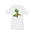 thumbnail image 1 of Crocodile With Towel T-Shirt Infant -Image by Shutterstock,  6 Months, 1 of 4