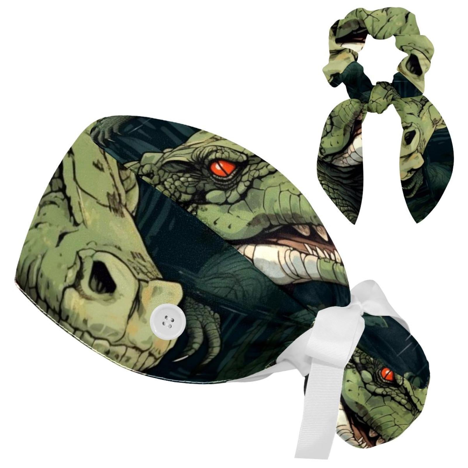 Super Cute Cow Print Scrub Cap With Ponytail Hole - Adjustable Medical Hat For Nurses & Healthcare Workers