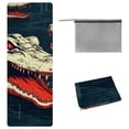 thumbnail image 1 of Crocodile Yoga Mat Towel with Storage Bag, 72.8"x26.8", Suitable for Hot Yoga, Pilates, Fitness - Yoga Blanket, Yoga Towel, Hot Yoga Towel Included, 1 of 6