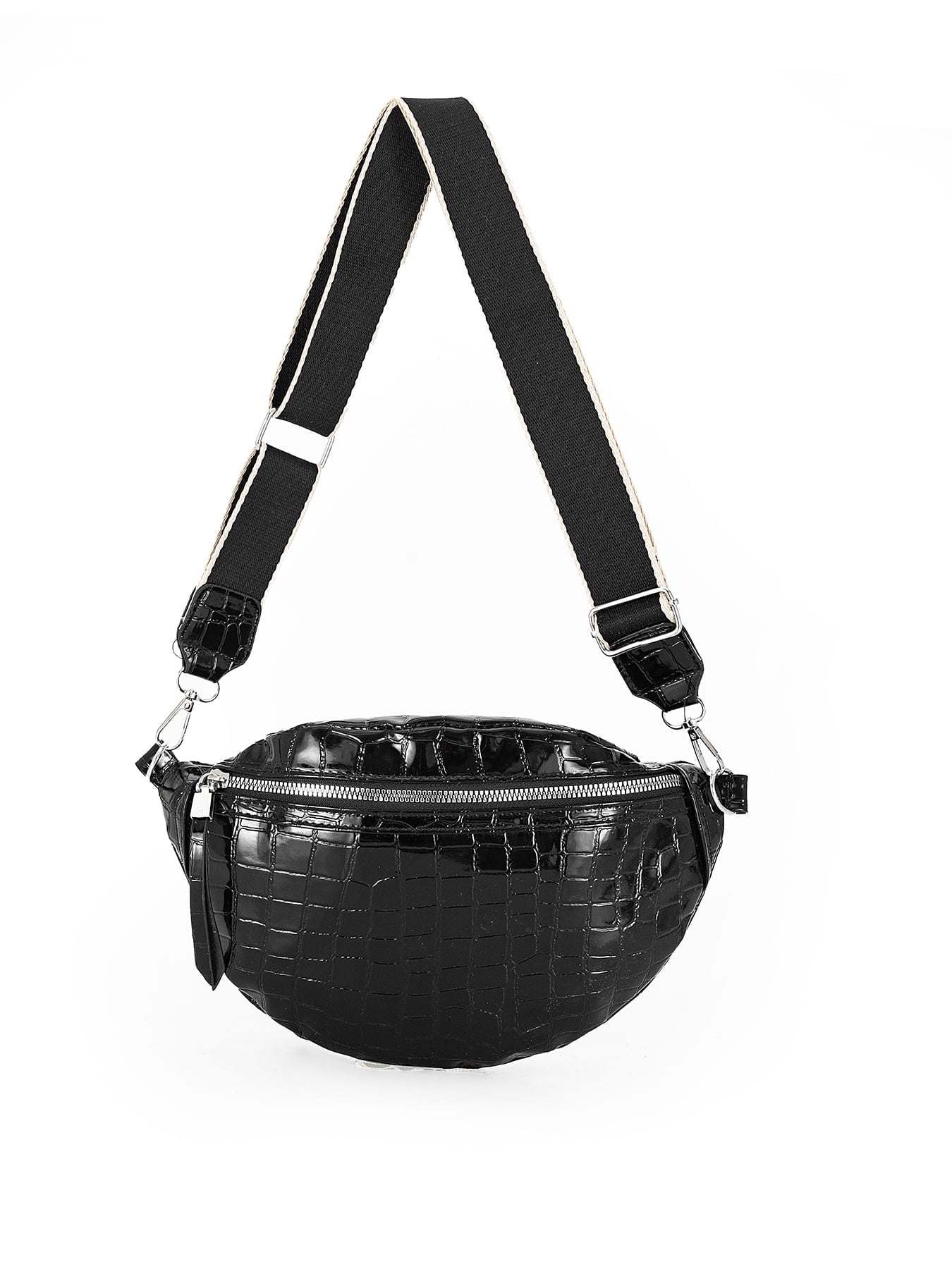 Crocodile pattern Fanny Pack Crossbody Bags Belt Chest Bum Bag for — free download