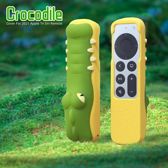 Crocodilepattern silicone case for Siri Remote (3rd Gen, 2022)