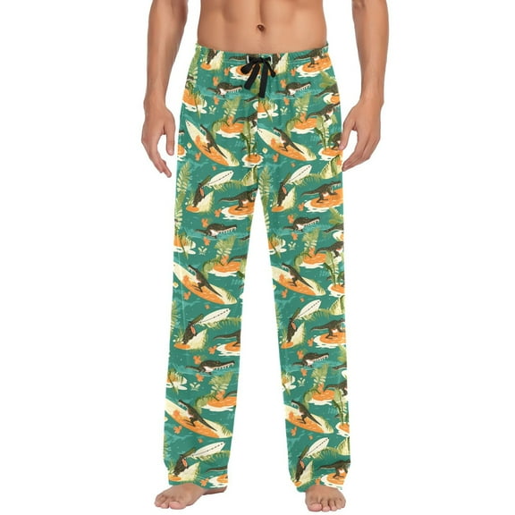 Crocodiles joogoo Men's Pajama Pants Cotton Long Sleepwear Lounge Pants L