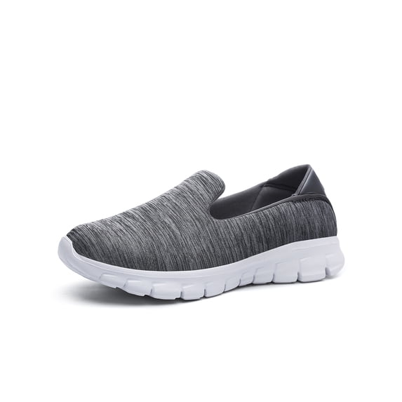 Crocowalk Ladies Breathable Anti Slip On Comfort Shoe Sports Comfortable Lightweight Low Top Flats Gray-2 8